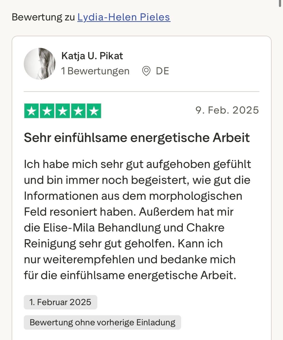 Trust Pilot Feedback