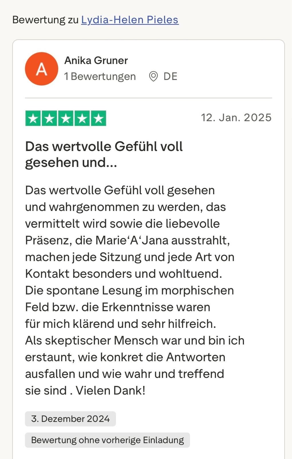 Trust Pilot Feedback