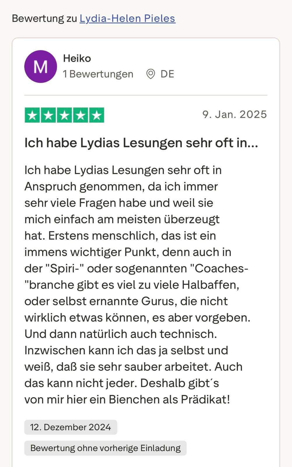Trust Pilot Feedback