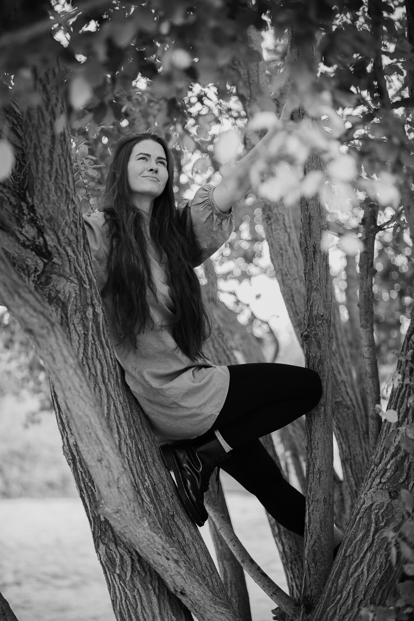 Lydia-Helen Pieles am Baum