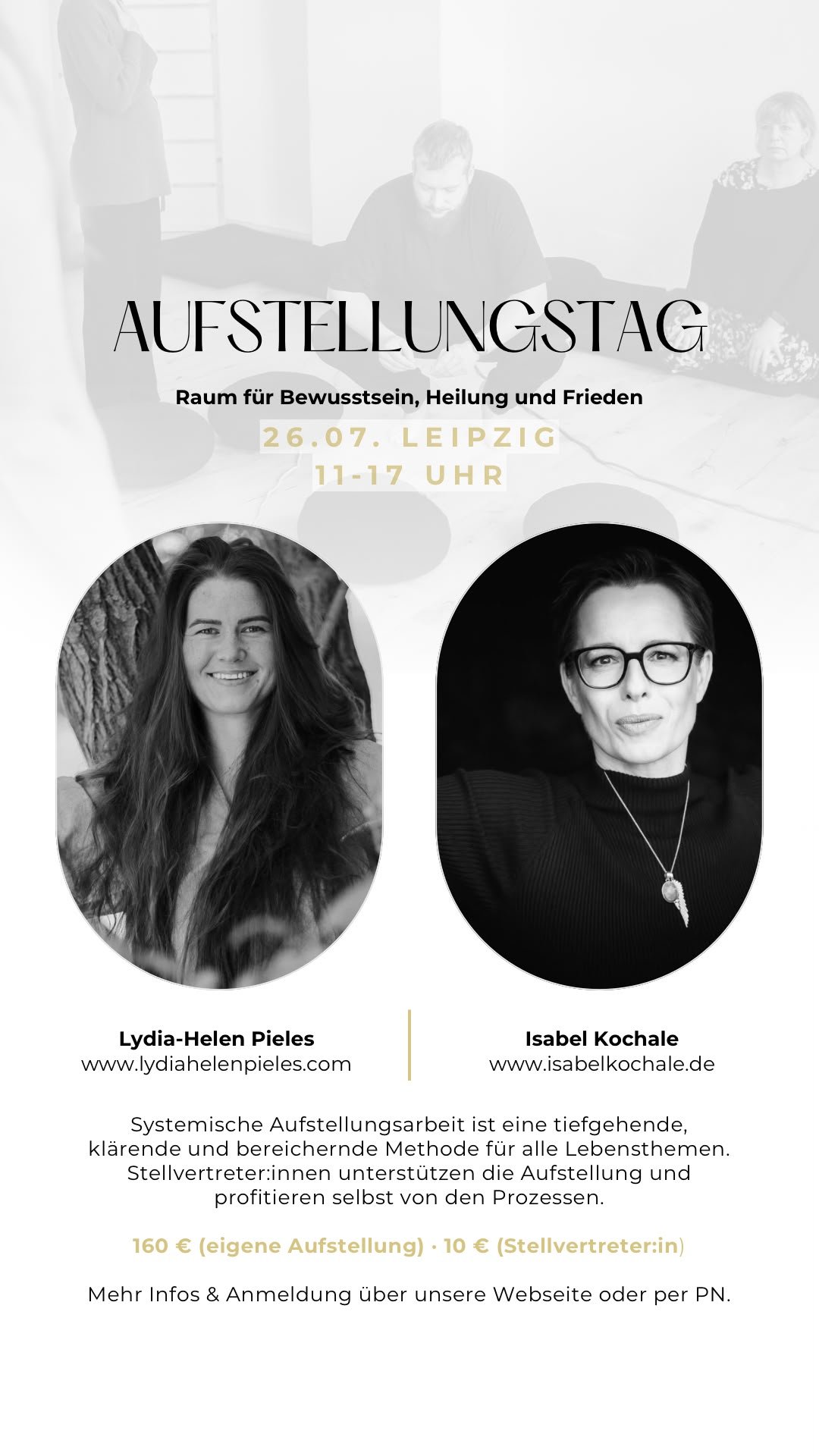 Aufstellungstag 26.07. Lydia-Helen Pieles und Isabel Kochale